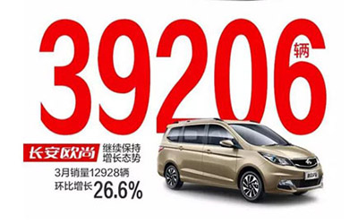 长安欧尚成MPV市场当红明星 一季度销量近4万_图片新闻