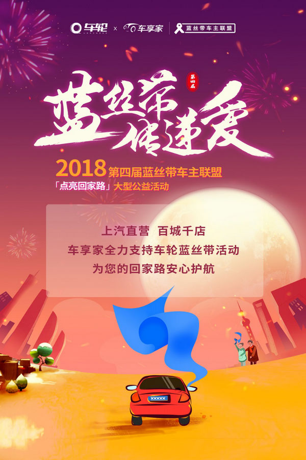 车享家助力"第四届蓝丝带回家过年"活动