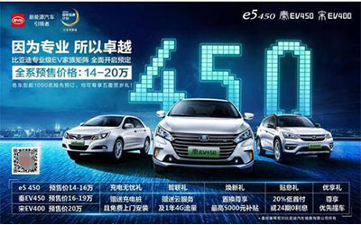 2018开门红，比亚迪e5 450、秦EV 450、宋EV 400未上市已热销千台_图片新闻