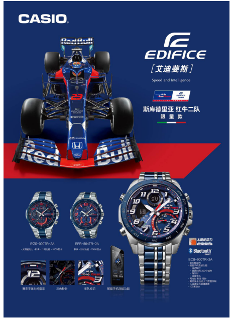 2019 F1第1000站,卡西欧EDIFICE助力Toro Rosso 车队