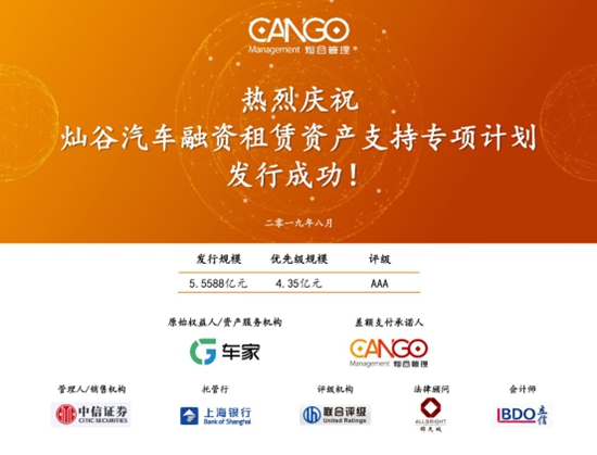 灿谷在交易所市场ABS首秀_图片新闻