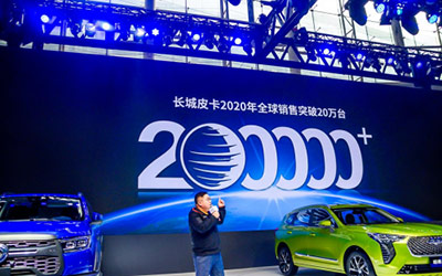 突破20万，同比大涨53%！长城皮卡1-11月累计销售203365辆