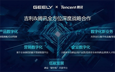 吉利牵手腾讯共创智能座舱 纯电车迈向可持续进化时代