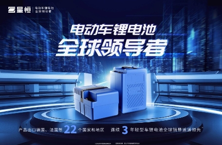 星恒锂电池全链条 严苛品质塑造行业信心