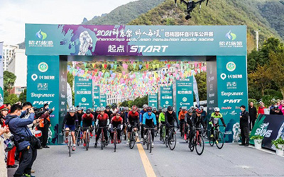 长城炮助阵神农架野人五项巴桃园杯自行车公开赛