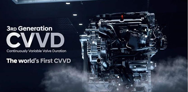 现代汽车全球领先的CVVD技术加持