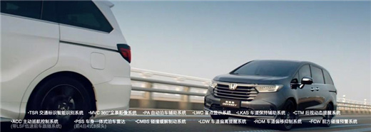 奥德赛搭载Honda SENSING超感安全系统
