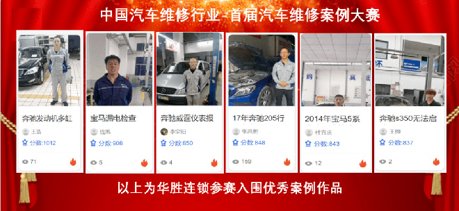 华胜获评“全国汽车维修信息化案例示范店”称号