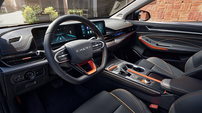 全新艾瑞泽5 GT配备20.5吋超大智慧双联屏+雄狮智云交互系统