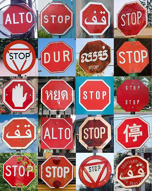 部分国家STOP sign停车标志 部分国家STOP sign停车标志