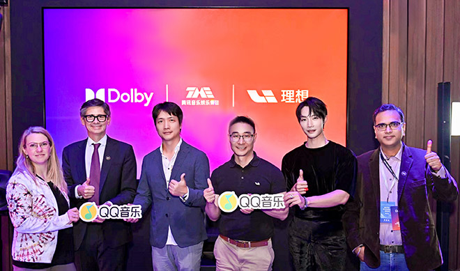 腾讯音乐上海车展与杜比实验室、理想汽车共探未来座舱娱乐新境