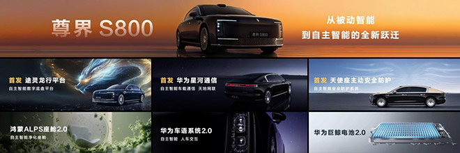 尊界S800成新一代高精度激光雷达首发车型 尊界S800成新一代高精度激光雷达首发车型